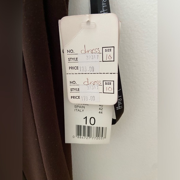 Chocolate brown midi dress - Picture 4 of 4